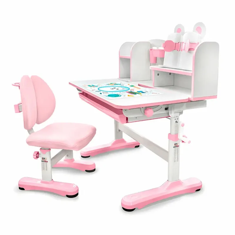 Детский столик со стульчиком Ergokids Panda BD-28 PN мягкое кресло с регулировкой глубины ширина столешницы 77 см