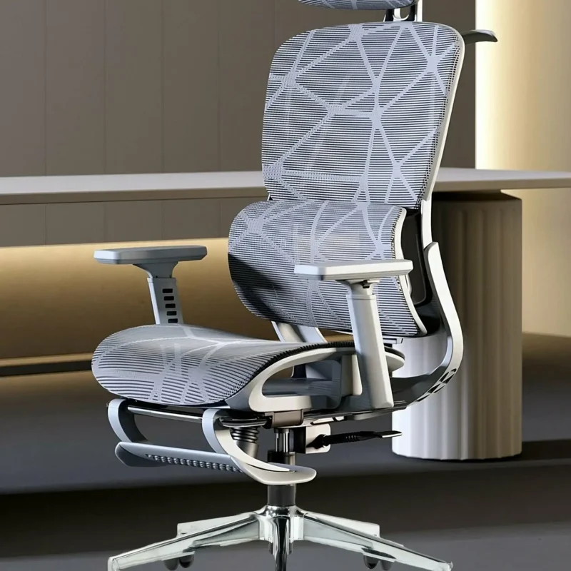 Компьютерное Кресло HICHAIR H909 Gery Эргономичное С 3D Подлокотниками И Многомерным Подголовником