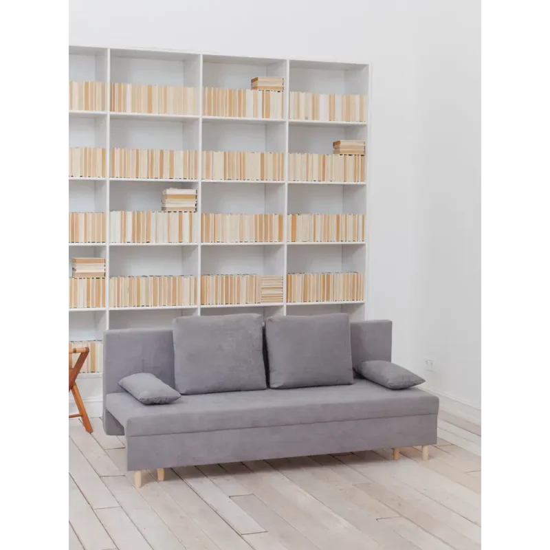 Диван раскладной Cityhd Токио 190x73x73 см велюр цвет серый
