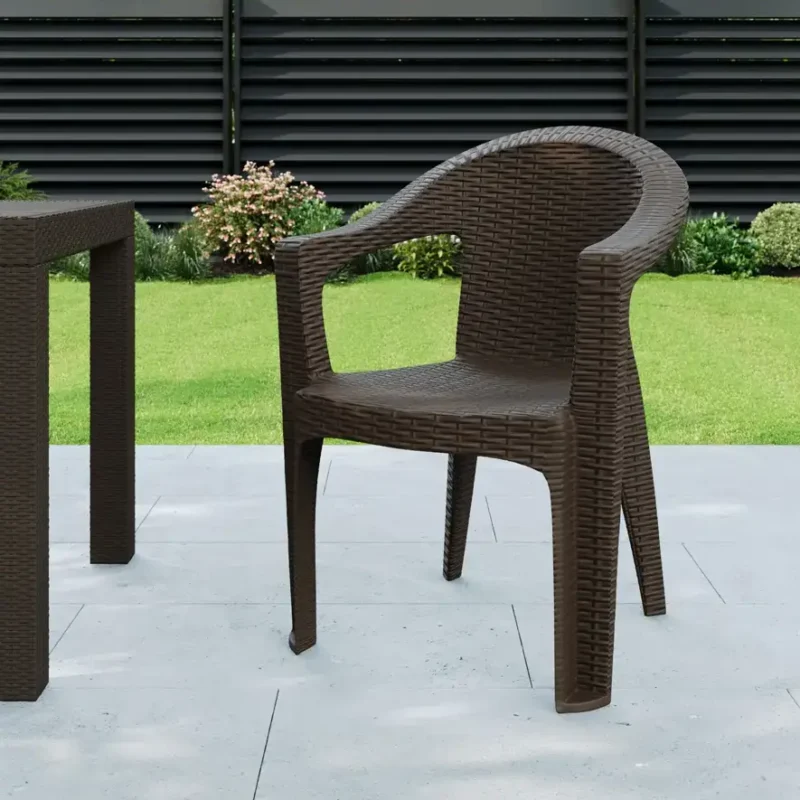 Кресло Elegance 61x57x77 см полипропилен цвет коричневый