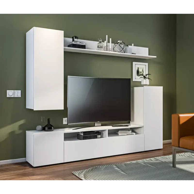 Модульная стенка Столплит 213x200x33 см ЛДСП цвет белый