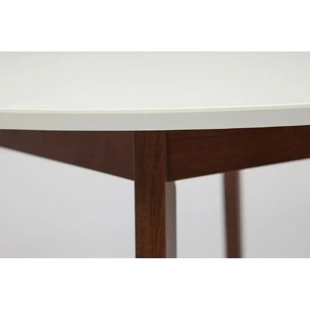Стол круг 90x75 см Tetchair bosco бук цвет белый/бук/коричневый — изображение 3