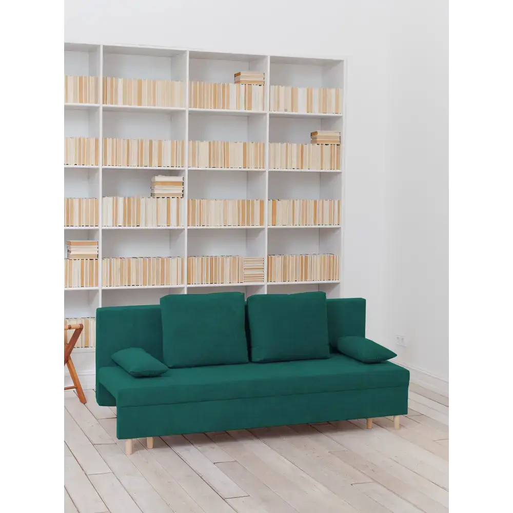 Диван раскладной Cityhd Токио 190x73x73 см велюр цвет зеленый