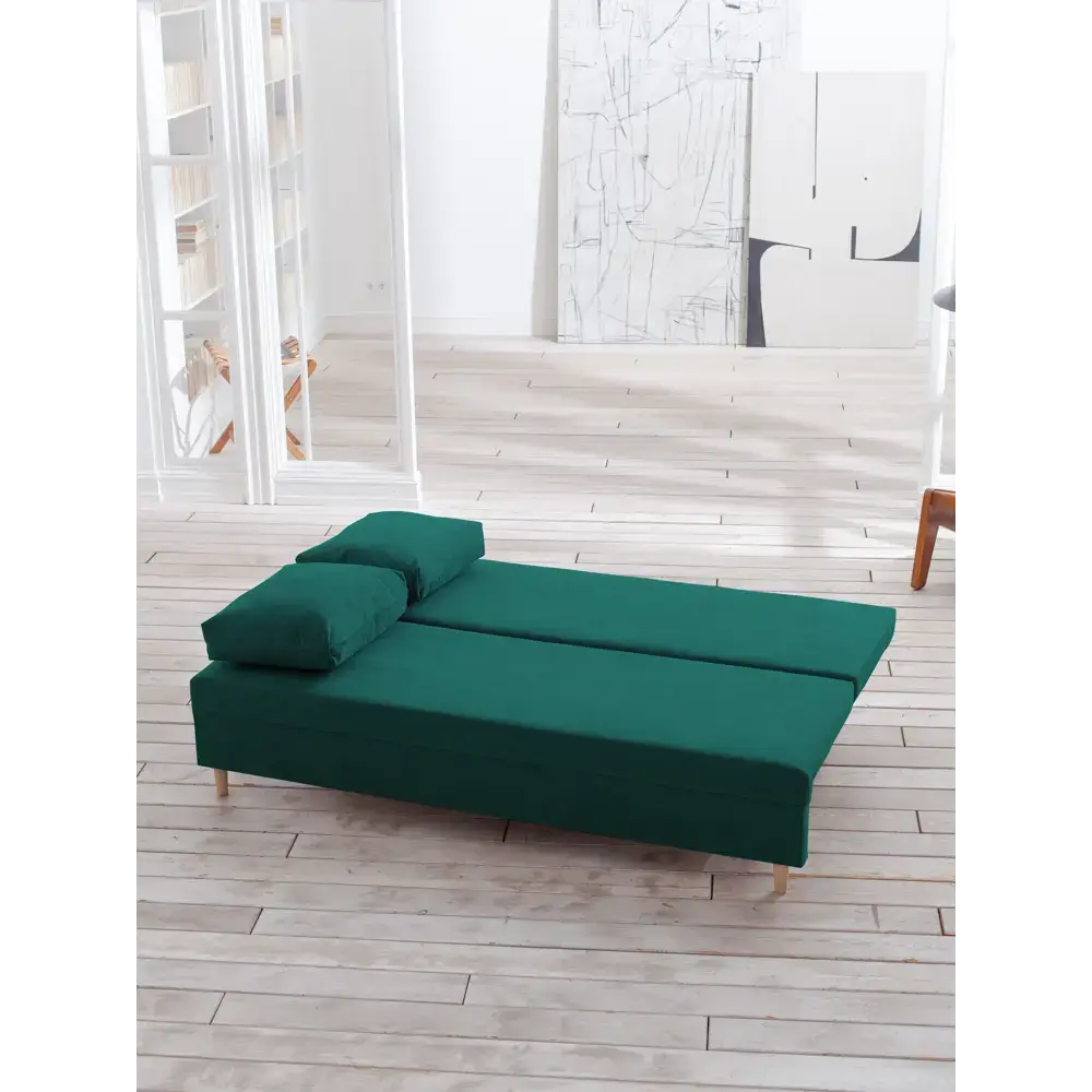 Диван раскладной Cityhd Токио 190x73x73 см велюр цвет зеленый — изображение 2