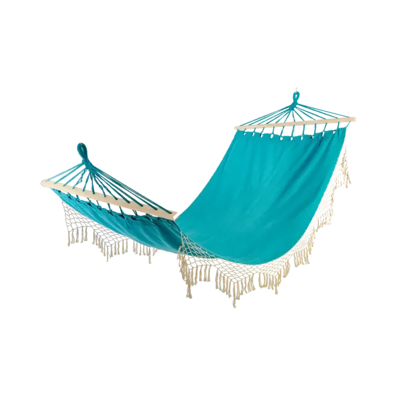 Гамак садовый Polynesia 100x200 см, поликоттон/дерево, цвет голубой