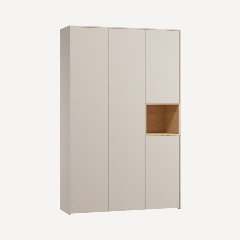 Распашной шкаф Висмар 3-153x240 Капучино