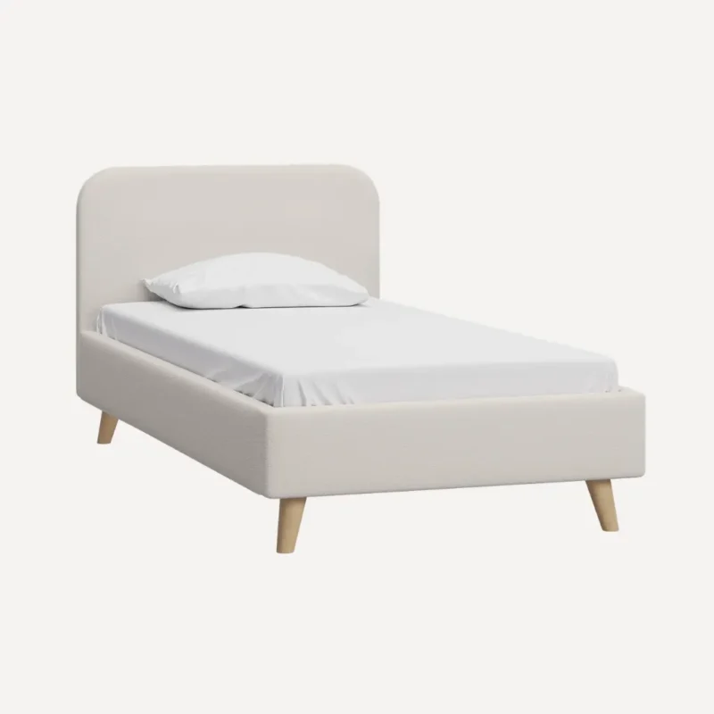 Кровать 90x200 односпальная с подъемным механизмом, Divan.ru Лайтси Велюр Серый 212x101x91 см, светло-серый